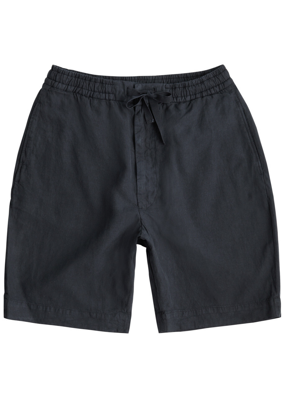Officine Générale Phil Lyocell-blend Shorts Navy