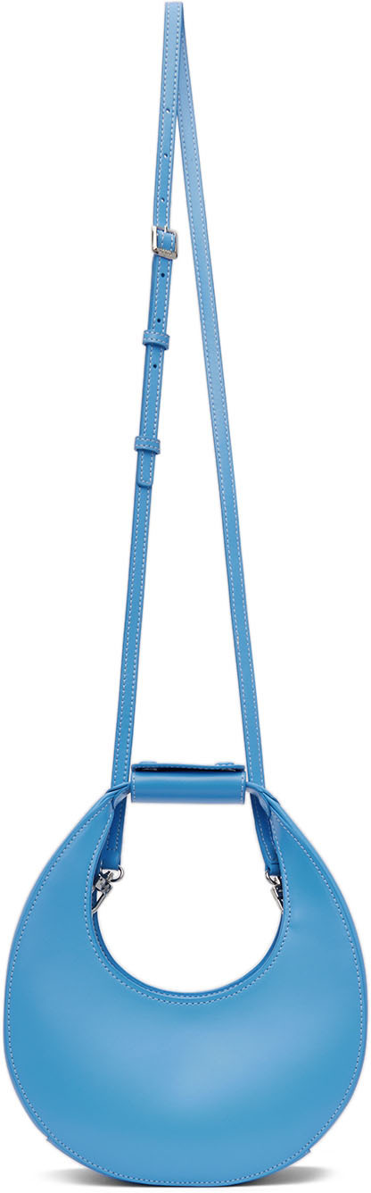 Staud Blue Mini Moon Bag Staud
