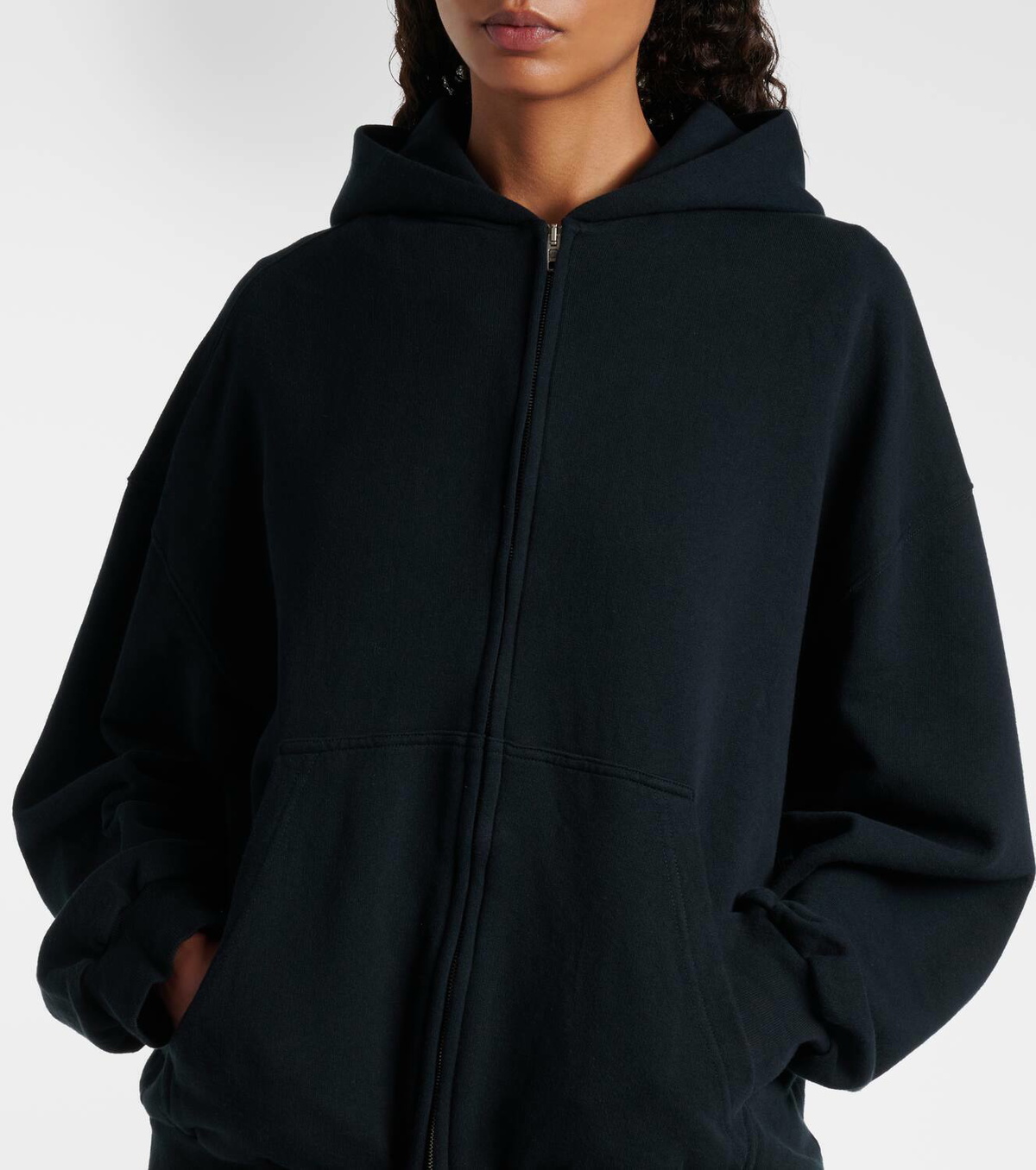 Balenciaga Zip-up cotton hoodie