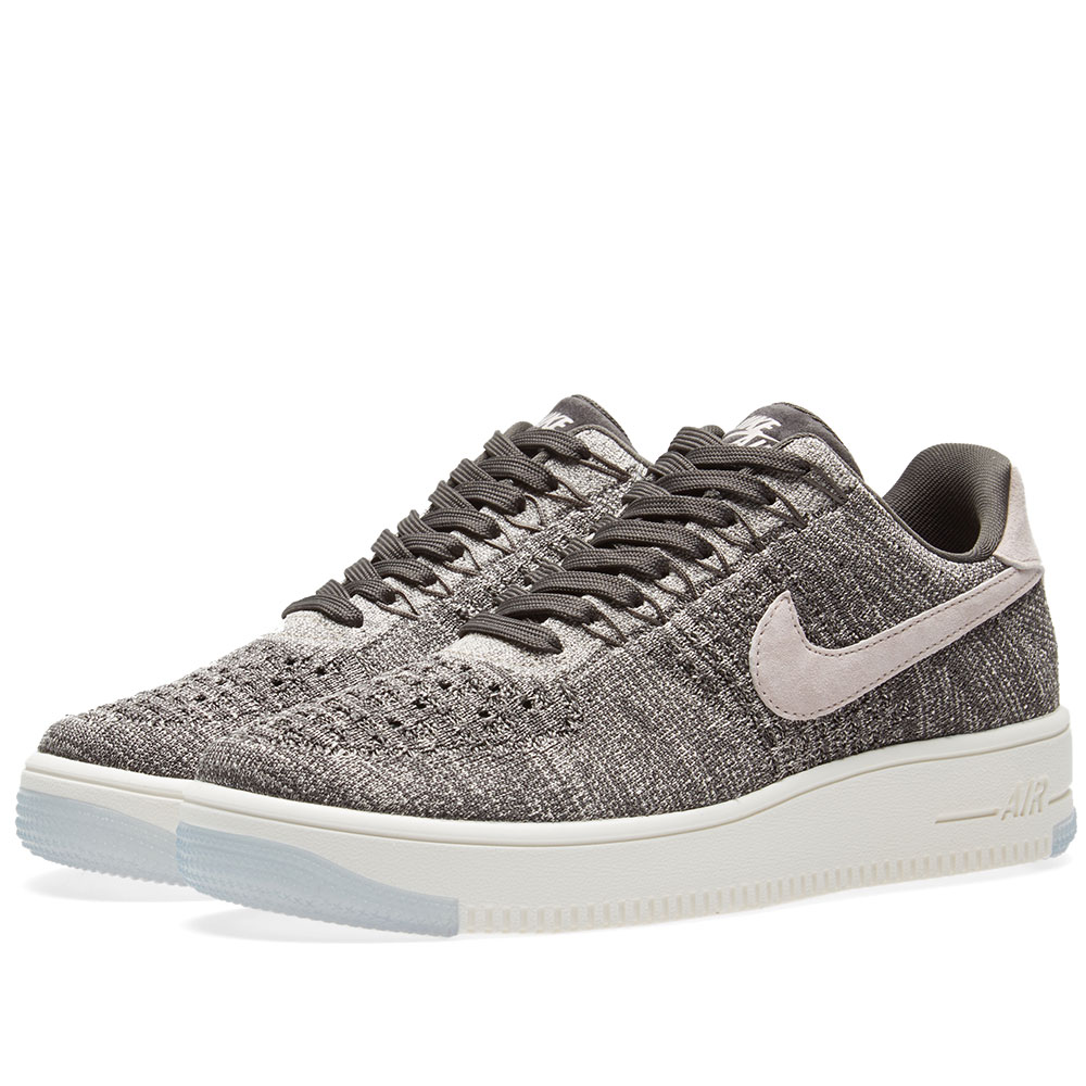 air force 1 flyknit low grey