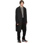 Issey Miyake Men Black Wool Gabardine Trousers