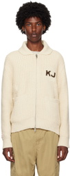 Kijun Beige Cowichan Zip Cardigan