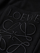 LOEWE - Logo-Embroidered Cotton-Jersey T-Shirt - Black