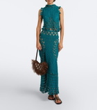 Rabanne Sac A Main fringed raffia top-handle bag