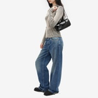 MARGE SHERWOOD Women's Zipper Small Bag in Black Crinkle 