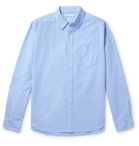 Alex Mill - Button-Down Collar Overdyed Cotton Oxford Shirt - Blue