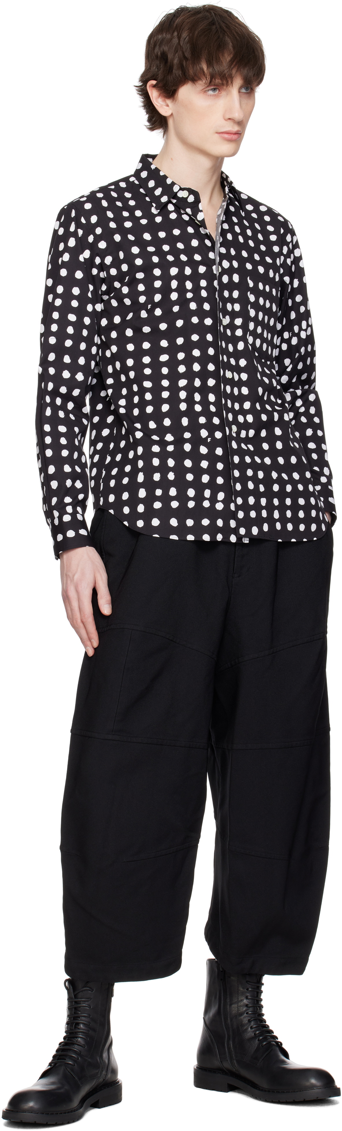 Black Comme des Garçons Black Thick Gabardine Trousers