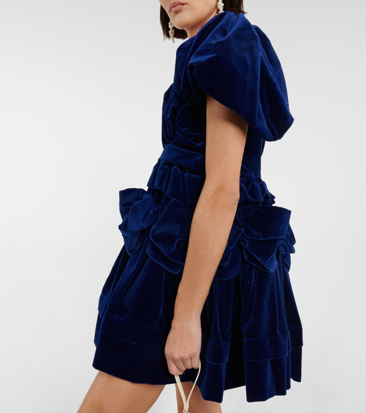 Simone Rocha - Puff-sleeve velvet minidress Simone Rocha