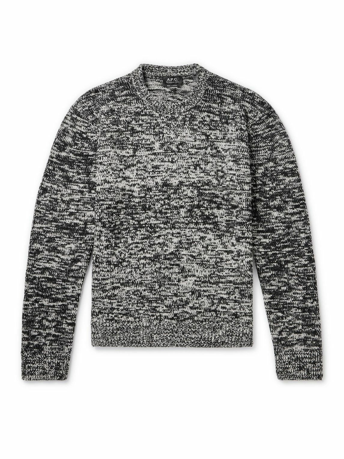 A.P.C. - Franz Intarsia-Knit Alpaca-Blend Sweater - Gray A.P.C.