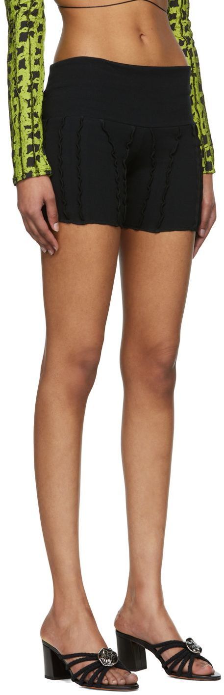 Helenamanzano Black Cotton Shorts