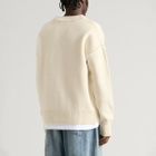 AMI Paris Men's Contrasted ADC Cardigan in Nut/Black