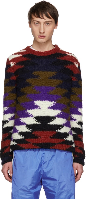 Photo: Moncler 2 Moncler 1952 Multicolor Crewneck Sweater