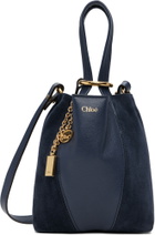 Chloé Navy Small 'Chloé Spin' Tote