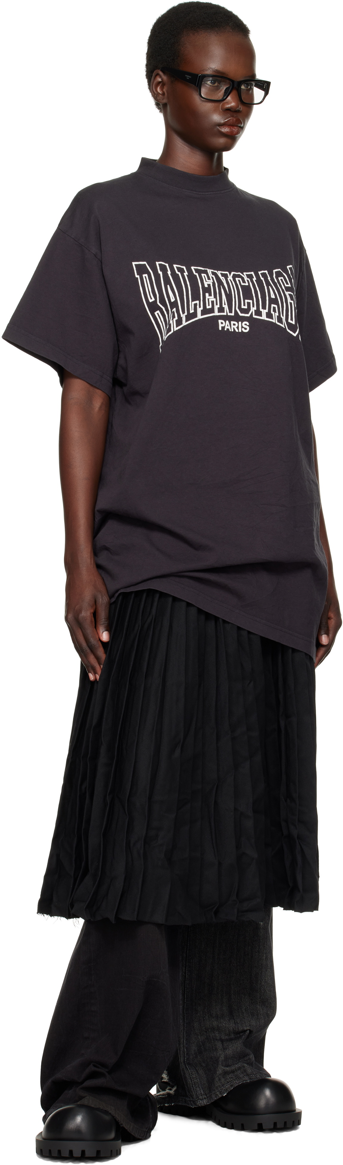 Balenciaga Black 'Balenciaga Boxing' Oversized T-shirt