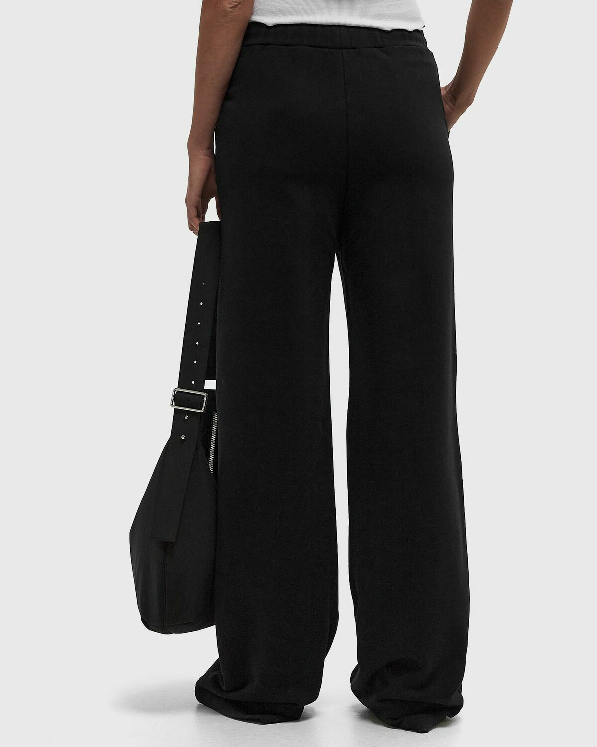 ROTATE Birger Christensen Washed Heavy Sweatpants Black Women