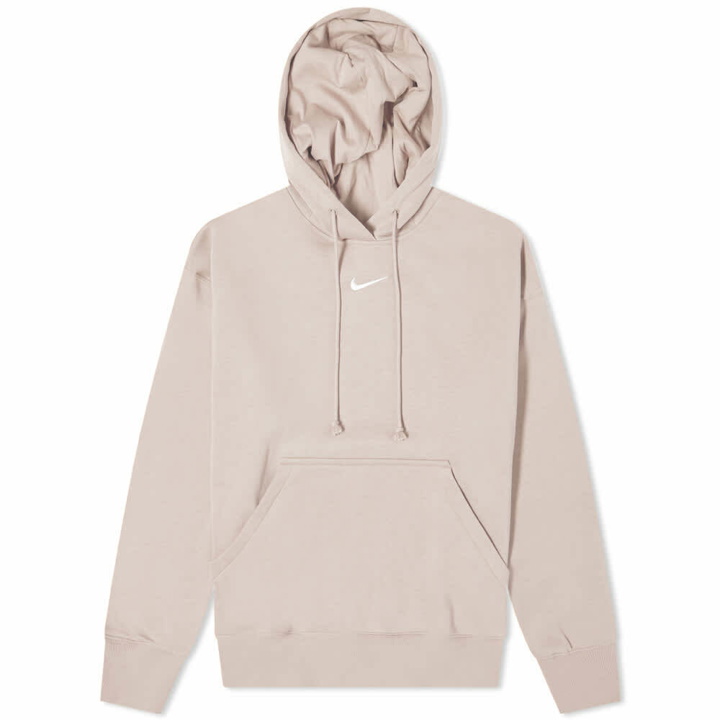 Photo: Nike Women's Phoenix Fleece Oversized Hoody in Diffused Taupe/Sail