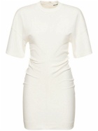 ALEXANDER WANG - Drop Shoulder Cotton Blend Mini Dress