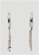 Pixel Hoop Earrings in Silver