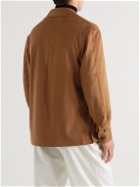 Ermenegildo Zegna - Camp-Collar Cashmere Overshirt - Brown