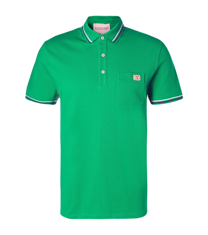 Photo: Valentino Cotton piqué polo shirt