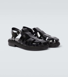 Ami Paris Leather fisherman sandals