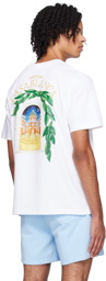 Casablanca White 'Casablanca Avenida' T-Shirt