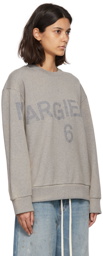 MM6 Maison Margiela Grey Cotton Sweatshirt