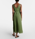 Velvet Reta linen midi dress