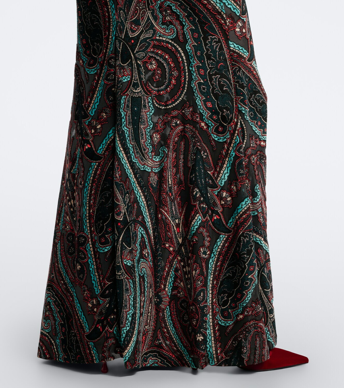 Etro Paisley velvet devoré gown