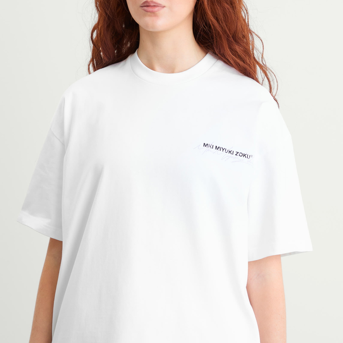 MKI Women's Signature Overlay T-Shirt Presented by END. in White/Lilac