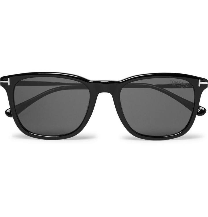 Photo: TOM FORD - Square-Frame Acetate Polarised Sunglasses - Men - Black