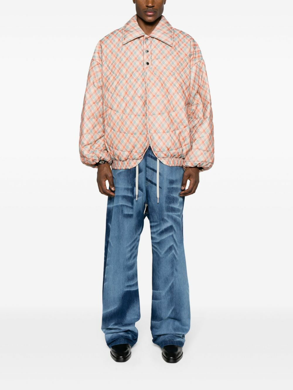 NAMESAKE Blue Del Layered Straight Jeans
