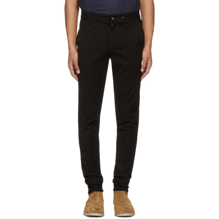 Photo: Rag and Bone Black Standard Issue Fit 1 Chinos 