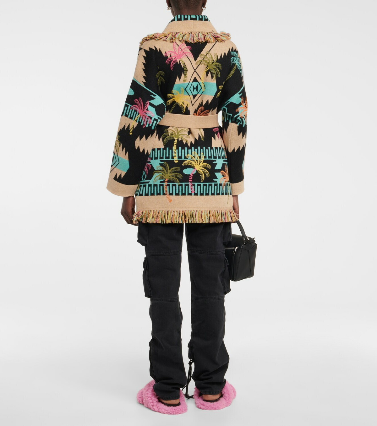 Alanui - Wool jacquard cardigan