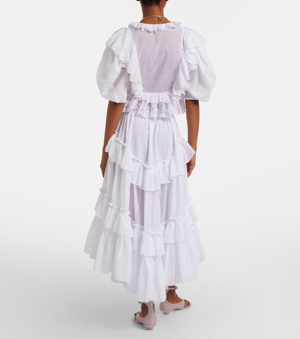 Chloé Cotton midi skirt
