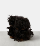 Gucci Square G fur-trimmed snow boots