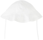 Chloé Baby White Cotton Bucket Hat