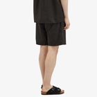 Foret Men's Hush Seersucker Shorts in Washed Black