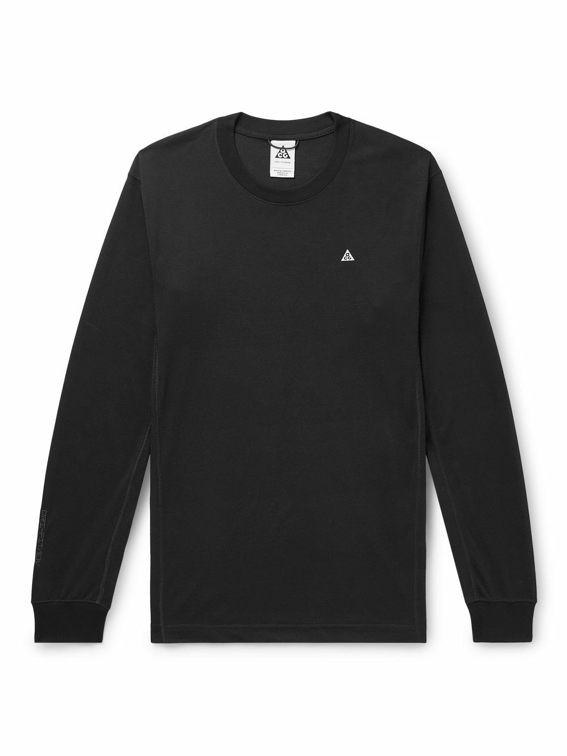 Photo: Nike - ACG Goat Rocks Logo-Embroidered Dri-FIT ADV T-Shirt - Black