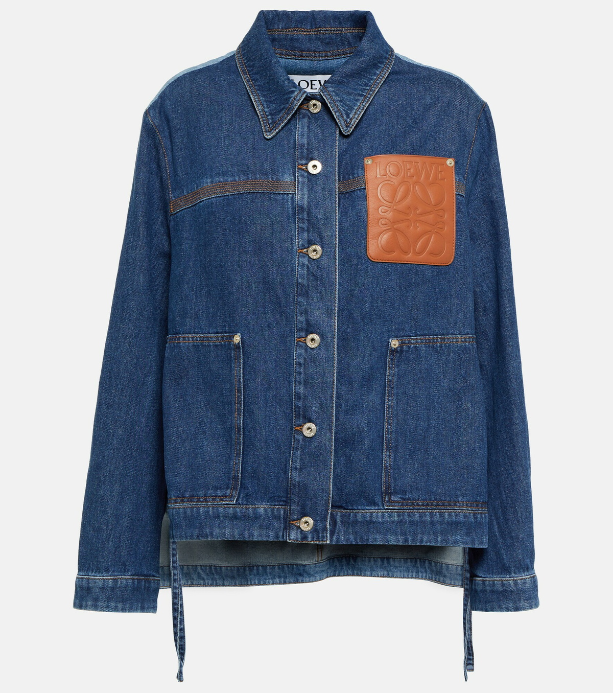 Loewe - Anagram-patch denim jacket Loewe