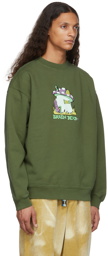 Brain Dead Green Mushroom House Sweatshirt
