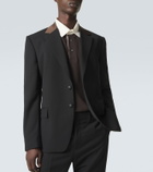 Wales Bonner Alto satin-trimmed virgin wool blazer