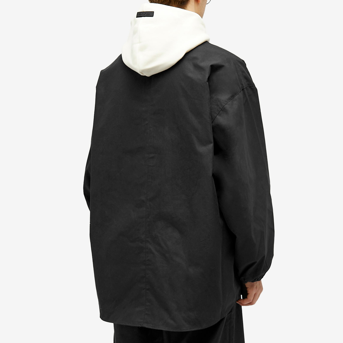 Fear of God ESSENTIALS Men's Button Down Shirt in Jet Black Fear Of God ...