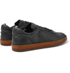 Officine Creative - Karma Washed-Leather Sneakers - Men - Black