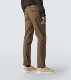 Zegna Cotton-blend chinos