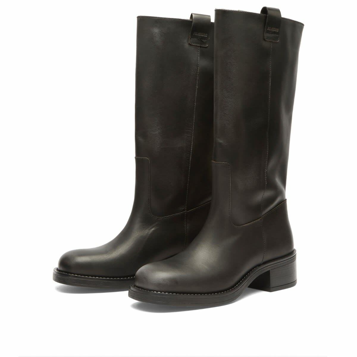 ALOHAS Women's Sajan Leather Boots- in Black