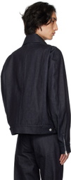 Bianca Saunders Blue Bowl Denim Jacket