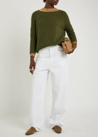Weekend Max Mara Xeno Open-knit Jumper Olive