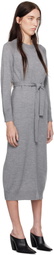 Max Mara Leisure Gray Scrivia Midi Dress
