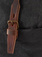 Bleu de Chauffe - Cabine Leather-Trimmed Cotton-Twill Weekend Bag